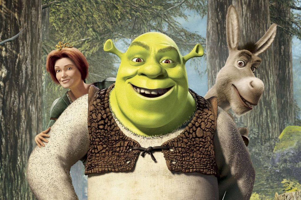 Shrek, Donkey and Fiona