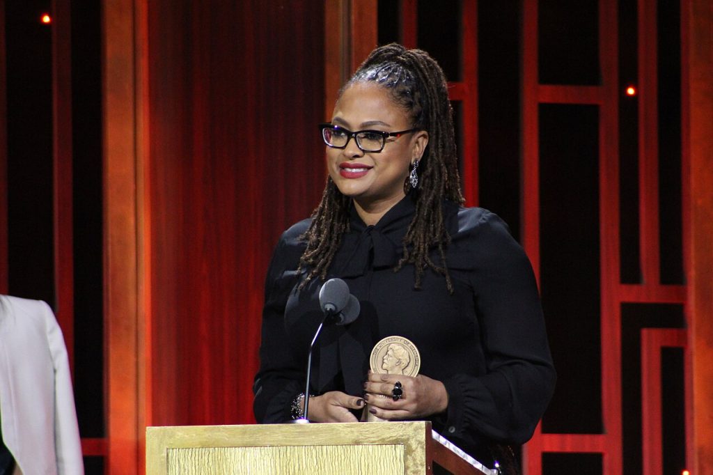 NEW YORK, NY - MAY 20: Ava DuVernay from 13th accepting her award during The 76th Annual Peabody Awards, 2017 