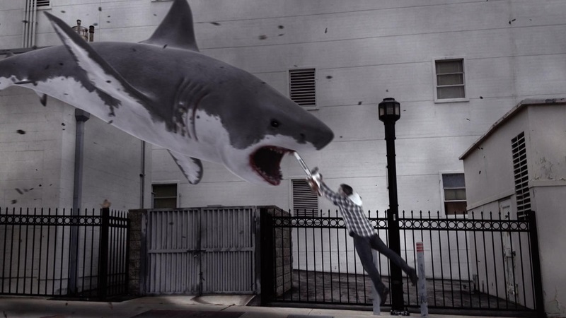 When sharks attack on land // Credit: Asylum Films