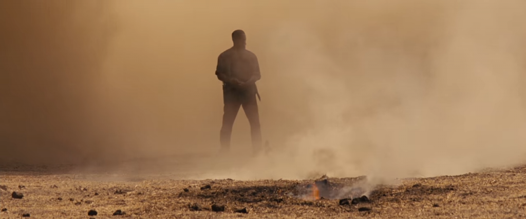 Django emerging from an explosion // Credit: Django Unchained, Sony Pictures