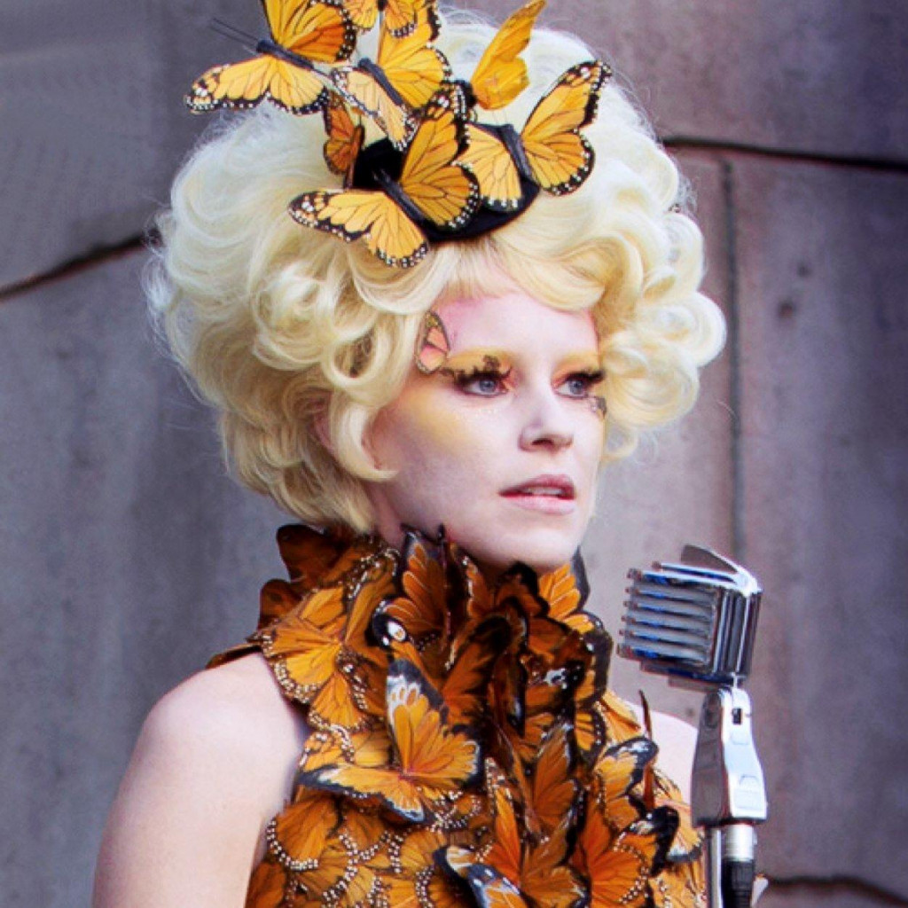 The fabulously dressed Effie Trinket - The Hunger Games