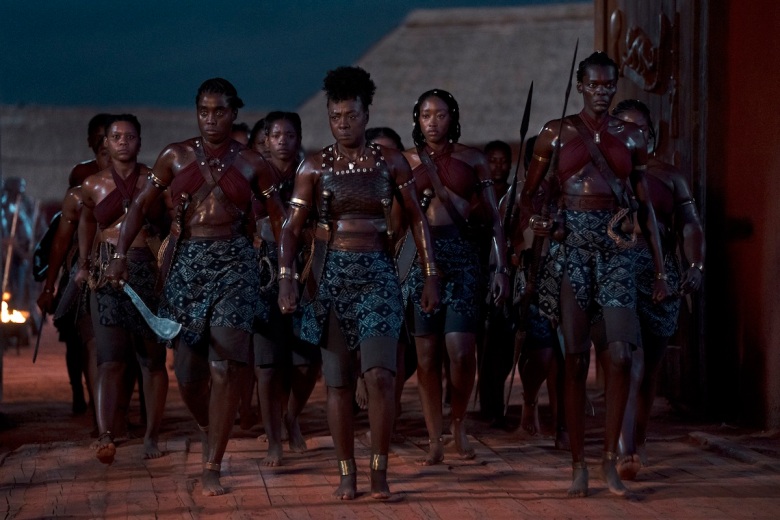 Viola Davis leads a group of women warriors in The Woman King // Credit: Sony
