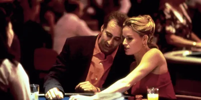 Nicolas Cage and Elisabeth Shue  give career-best performances in Leaving Las Vegas // Credit: United Artists