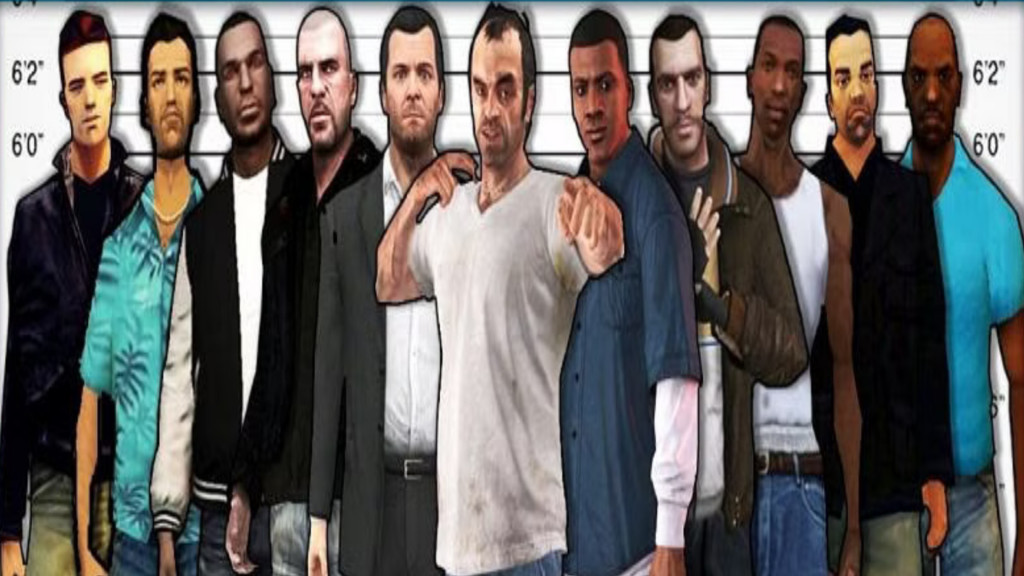 The various protagonists of the GTA series // Credit: Rockstar Games