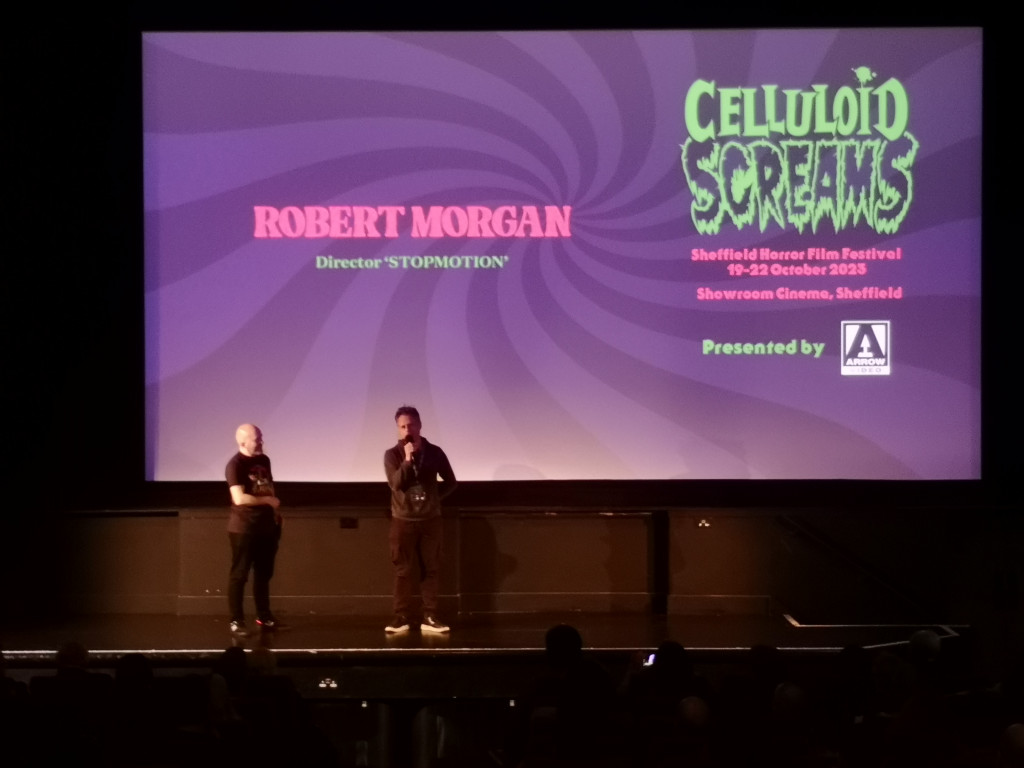 Director Robert Morgan introduces Stopmotion // Credit: Josh Greally