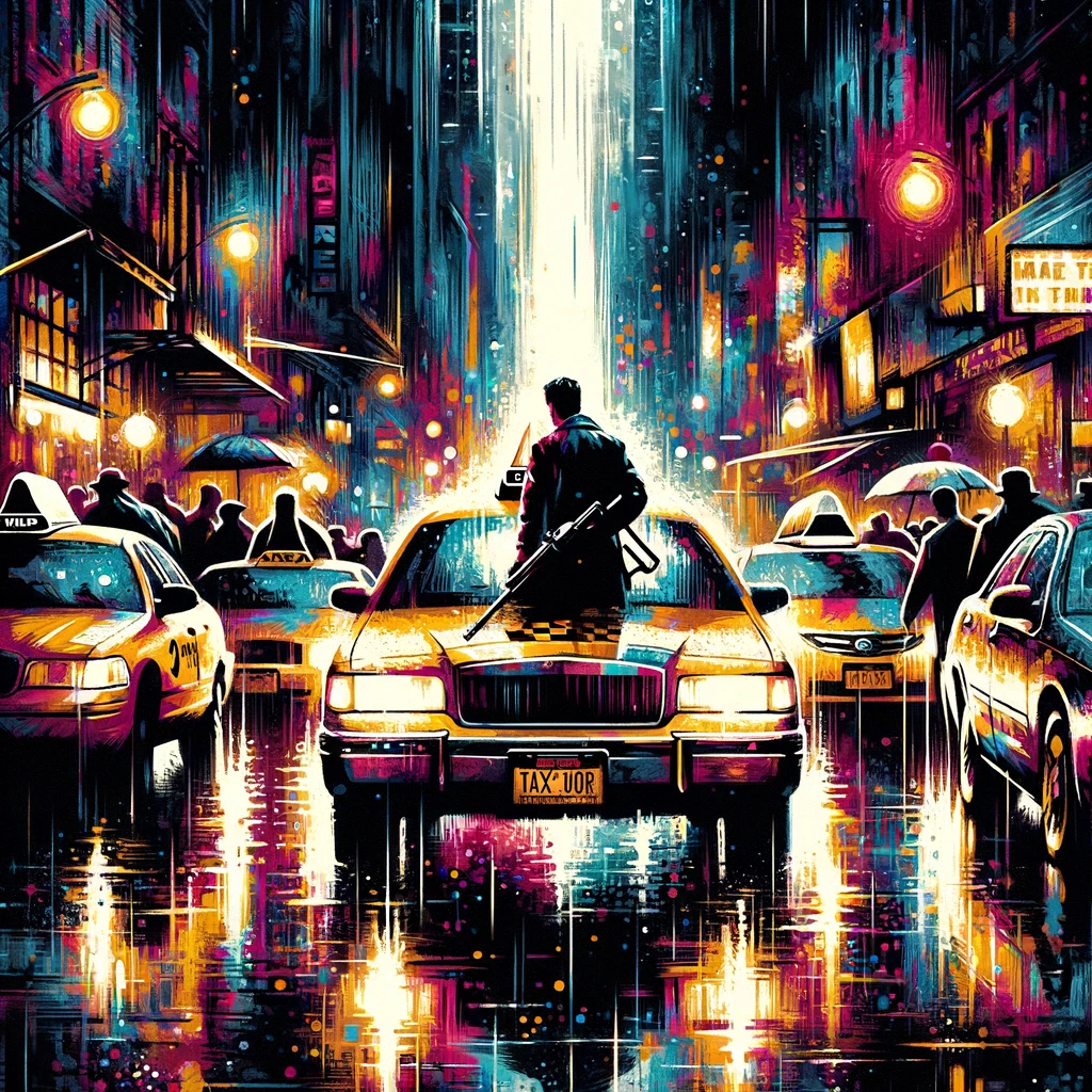 A cab driver's nocturnal fare leads him down a path of self-discovery and peril in the city that never sleeps.