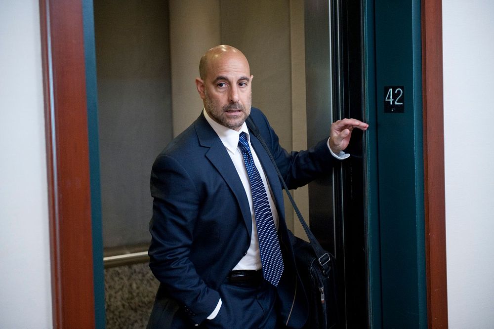 Tucci after being fired in Margin Call