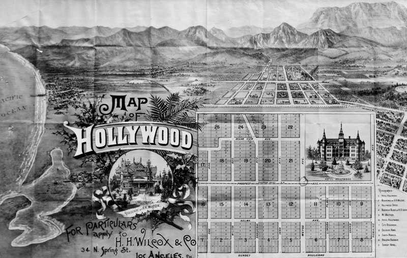 H. H. Wilcox's map of Hollywood // Credit: CBS News